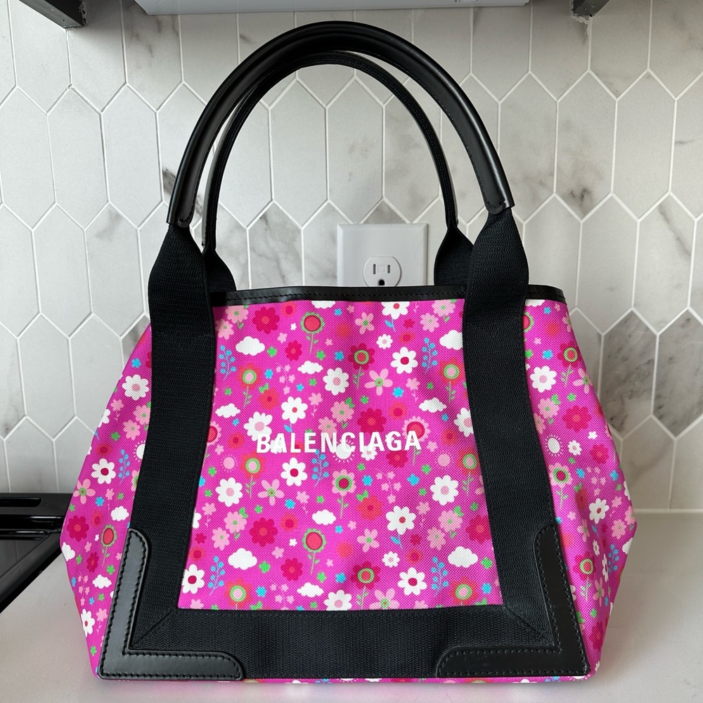 Balenciaga Printed Canvas Bag